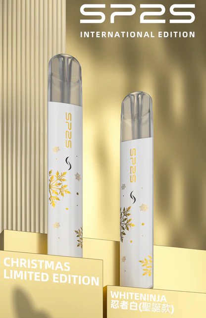 SP2S 聖誕限定 國際版主機 奢華「鹿頭雪花立體浮雕」工藝 幻彩LED呼吸燈 Type-C 閃充 一代煙彈完美兼容 台灣現貨秒發免等:圖片 5