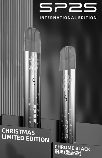 SP2S 聖誕限定 國際版主機 奢華「鹿頭雪花立體浮雕」工藝 幻彩LED呼吸燈 Type-C 閃充 一代煙彈完美兼容 台灣現貨秒發免等:圖片 6