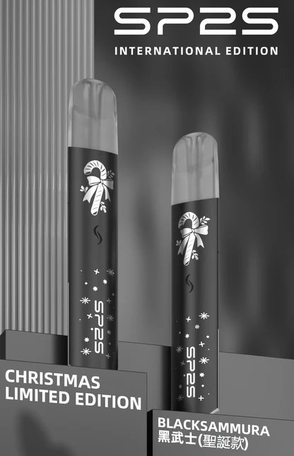 SP2S 聖誕限定 國際版主機 奢華「鹿頭雪花立體浮雕」工藝 幻彩LED呼吸燈 Type-C 閃充 一代煙彈完美兼容 台灣現貨秒發免等:圖片 2